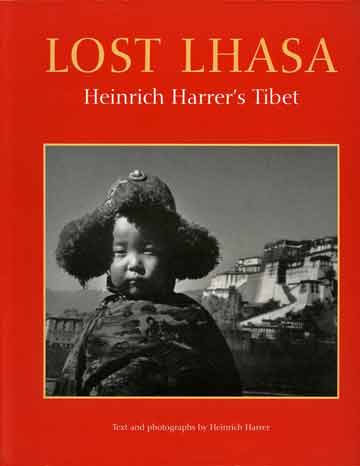 
The young Ngari Rinpoche, the Dalai Lama's youngest brother with Potala Palace in background - Lost Lhasa book cover
